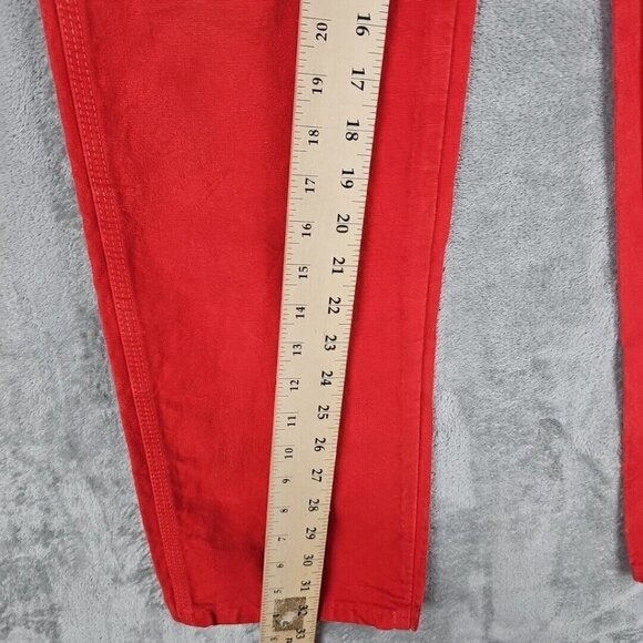 Vintage Blue Bell Jeans Womens Size 27 Orange Carpenter High Rise Straight 70s - Picture 4 of 13